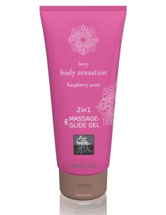 Lubrifiant et Gel pour massage Framboise 200mL