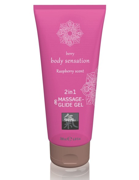 Lubrifiant et Gel pour massage Framboise 200mL