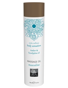 Huile de massage Masculine Ambre & Eucalyptus 100mL