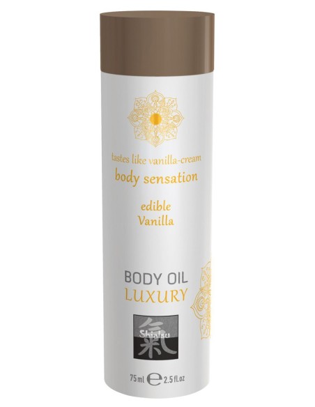 Huile de massage Comestible - VANILLE 75ml Huile de massage Comestible - VANILLE 75ml