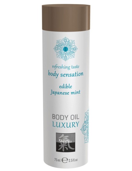 Huile de massage Comestible - MENTHE JAPONAISE 75ml