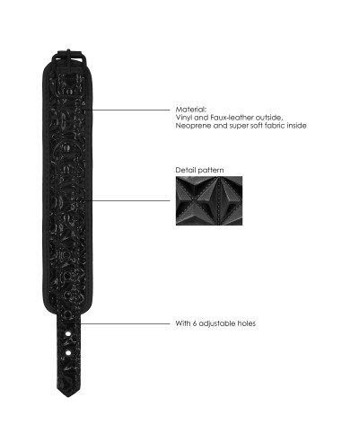 Menottes de poignets Luxury Noire