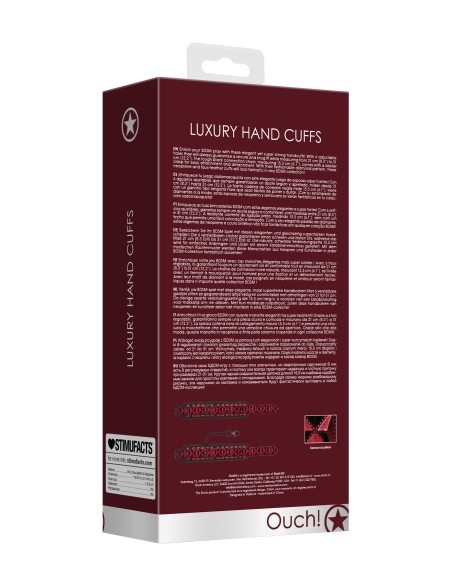 Menottes de poignets Luxury Rouge Menottes de poignets Luxury Rouge