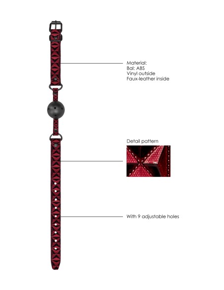 Baillon Boule LUXURY Rouge Baillon Boule LUXURY Rouge