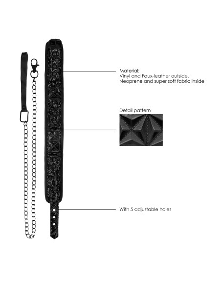 Collier et Laisse Luxury Noir Collier et Laisse Luxury Noir