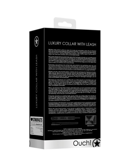 Collier et Laisse Luxury Noir Collier et Laisse Luxury Noir