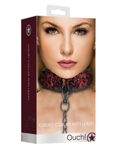 Collier et Laisse Luxury Rouge Collier et Laisse Luxury Rouge