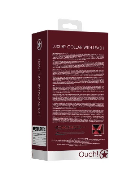 Collier et Laisse Luxury Rouge Collier et Laisse Luxury Rouge