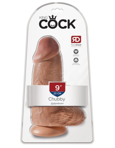 Gode Chubby king Cock 18 x 7.6cm Beur Gode Chubby king Cock 18 x 7.6cm Beur