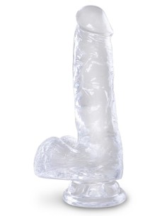 Gode transparent king Cock 13.5 x 3.5cm