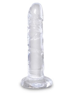 Gode transparent King Cock 16 x 3.7cm