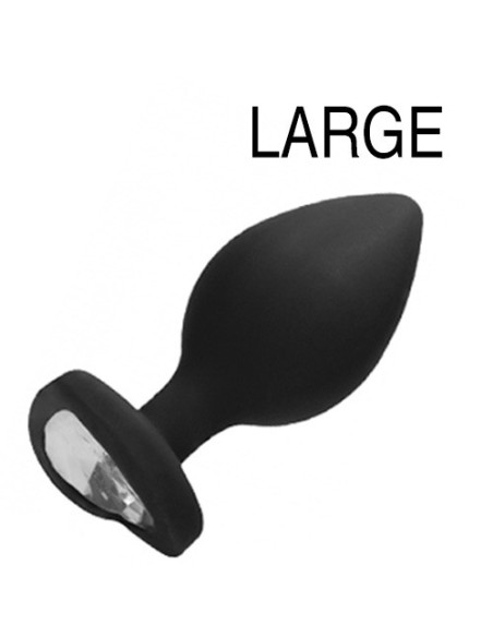 Plug Bijou Anal silicone Heart Noir 8 x 4 cm Plug Bijou Anal silicone Heart Noir 8 x 4 cm