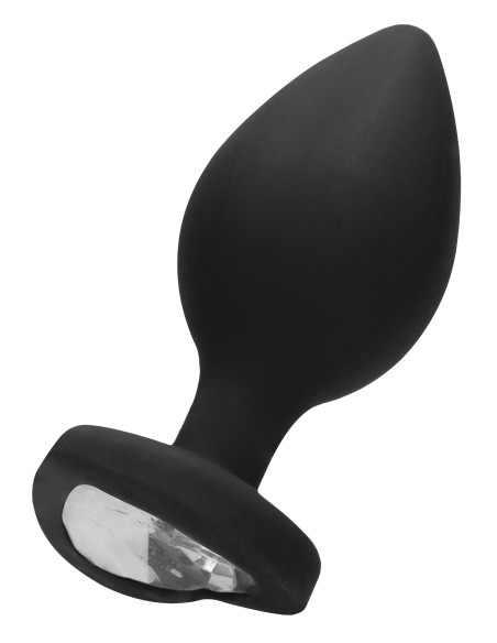 Plug Bijou Anal silicone Heart Noir 8 x 4 cm Plug Bijou Anal silicone Heart Noir 8 x 4 cm