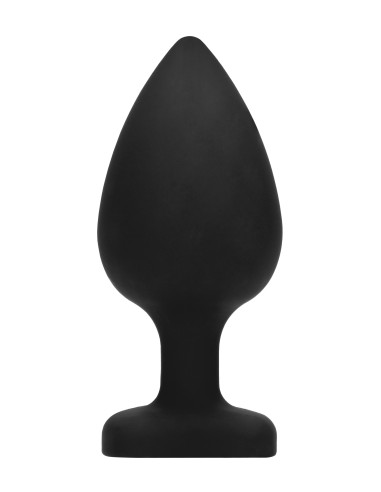 Plug Bijou Anal silicone Heart Noir 8 x 4 cm