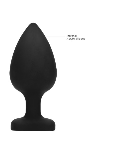 Plug Bijou Anal silicone Heart Noir 8 x 4 cm Plug Bijou Anal silicone Heart Noir 8 x 4 cm