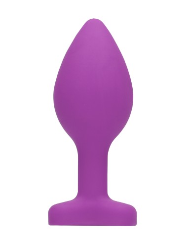 Plug Bijou Anal silicone Heart Violet 6 x 2.8 cm