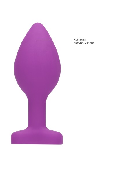 Plug Bijou Anal silicone Heart Violet 6 x 2.8 cm Plug Bijou Anal silicone Heart Violet 6 x 2.8 cm