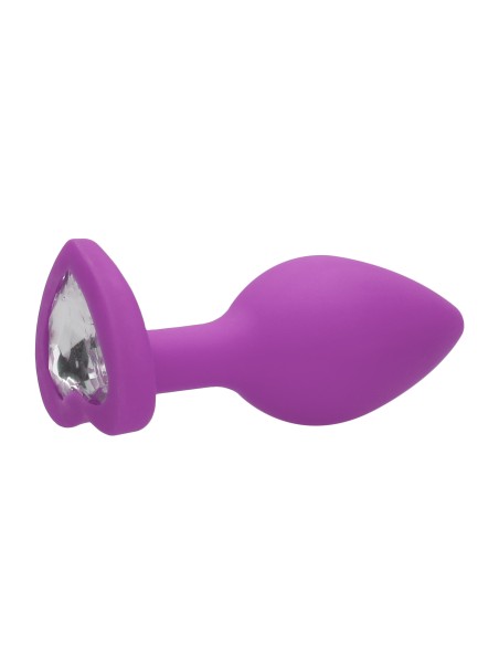 Plug Bijou Anal silicone Heart Violet 6 x 2.8 cm Plug Bijou Anal silicone Heart Violet 6 x 2.8 cm