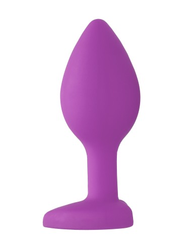 Plug Bijou Anal silicone Heart Violet 6 x 2.8 cm
