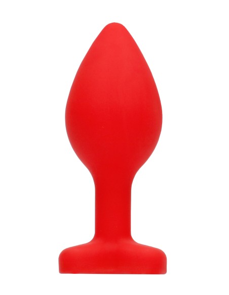 Plug Bijou Anal Silicone Heart Rouge 6 x 2.8 cm