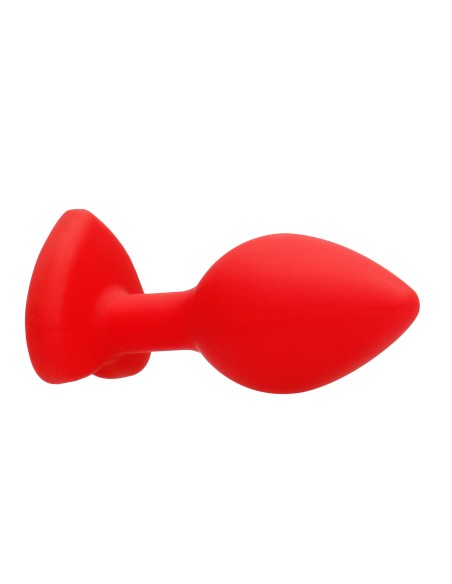 Plug Bijou Anal Silicone Heart Rouge 6 x 2.8 cm