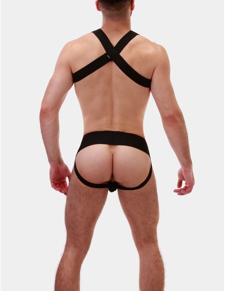 Harnais élastique Matt Noir