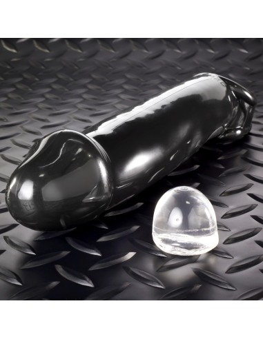 Gaine pour pénis Muscle Oxballs 24 x 5 cm Noir