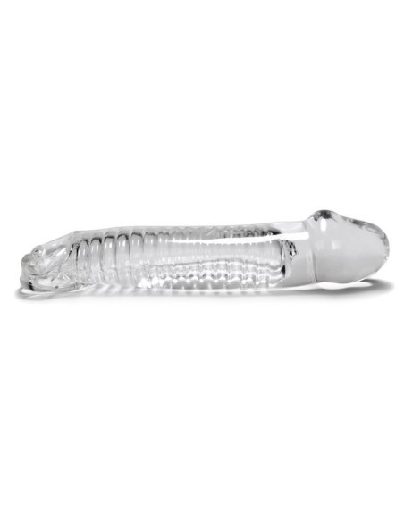Gaine pour pénis Muscle Oxballs 24 x 5 cm transparente