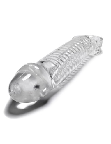 Gaine pour pénis Muscle Oxballs 24 x 5 cm transparente