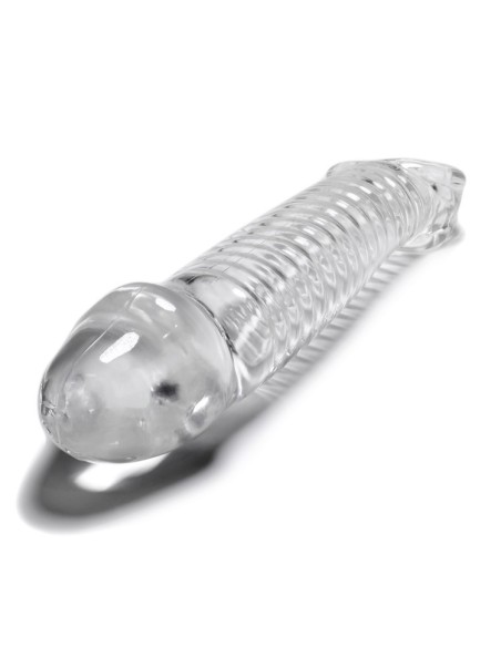 Gaine pour pénis Muscle Oxballs 24 x 5 cm transparente