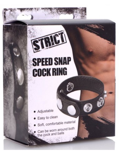 Cockring 4 pressions SPEED Noir