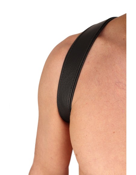 HARNAIS "BUTTERFLY" EN CUIR NOIR/NOIR