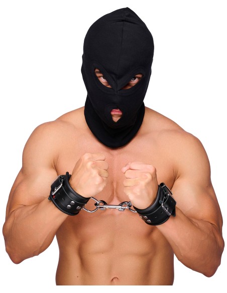 Menottes en cuir pour les poignets Noir