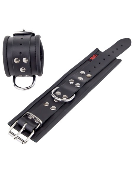 Menottes en cuir pour les poignets Noir