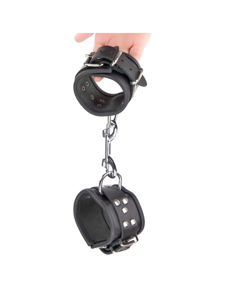 Menottes en cuir pour les poignets Noir