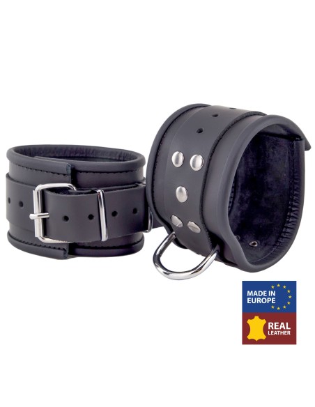 Menottes en cuir pour chevilles Noir Menottes en cuir pour chevilles Noir
