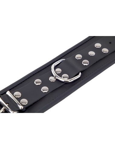 Menottes en cuir pour chevilles Noir