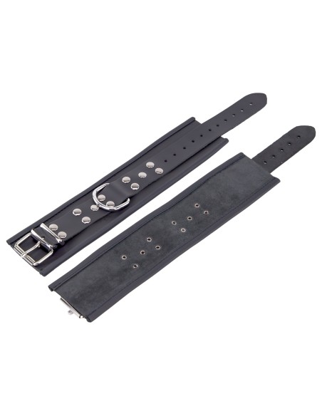 Menottes en cuir pour chevilles Noir Menottes en cuir pour chevilles Noir
