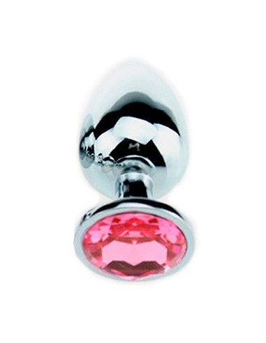 Plug Bijou Strass Rose - SMALL 6.5 x 2.7cm