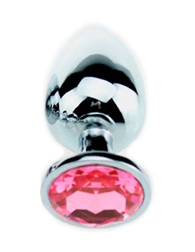 Plug Bijou Strass Rose - MEDIUM 7 x 3.4cm