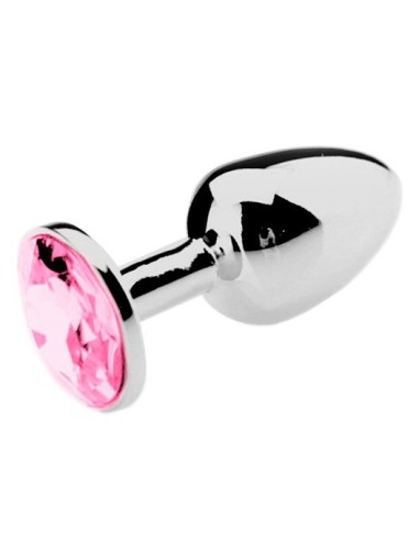 Plug Bijou Strass Rose - MEDIUM 7 x 3.4cm