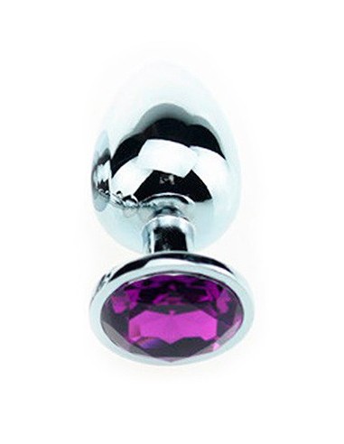 Plug Bijou Strass Violet - SMALL 6.5 x 2.7cm