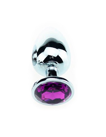 Plug Bijou Strass Violet - SMALL 6.5 x 2.7cm