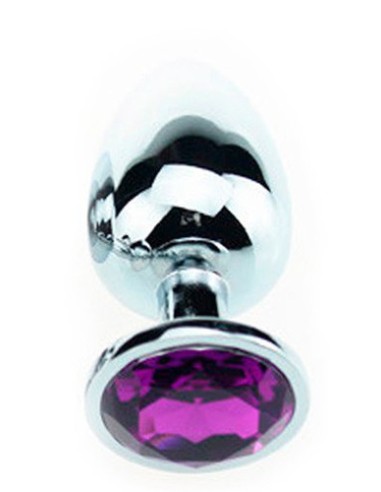Plug Bijou Strass Violet - MEDIUM 7 x 3.4cm