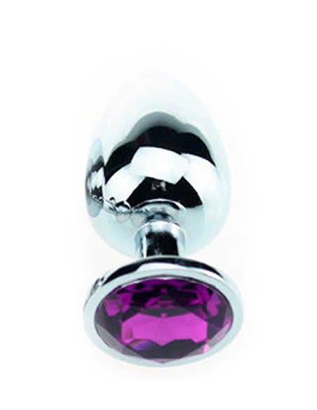 Plug Bijou Strass Violet - MEDIUM 7 x 3.4cm