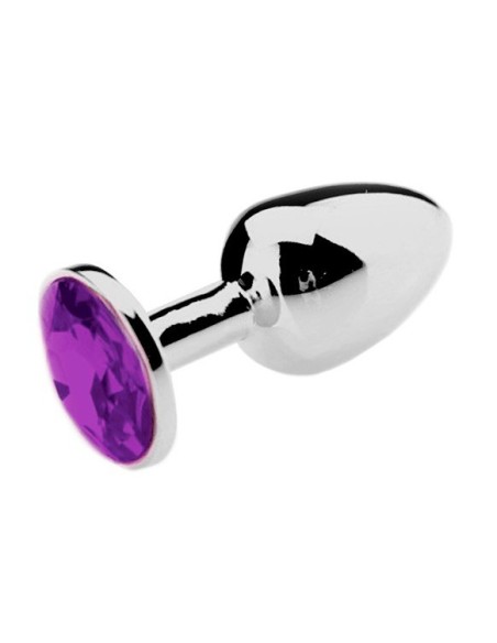 Plug Bijou Strass Violet - MEDIUM 7 x 3.4cm