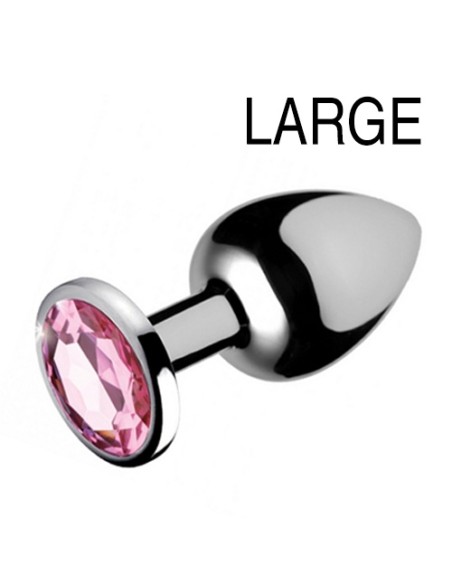 Plug bijou Gem Rose 8 x 4 cm Plug bijou Gem Rose 8 x 4 cm