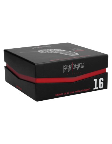 Cage de chasteté Mancage avec Tige urètre 11.5 x 3.5cm Transparente - Tige 20cm - Diamètre 3mm