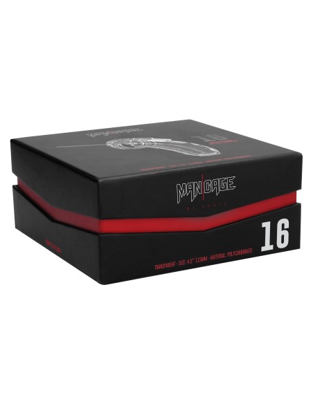 Cage de chasteté Mancage avec Tige urètre 11.5 x 3.5cm Transparente - Tige 20cm - Diamètre 3mm