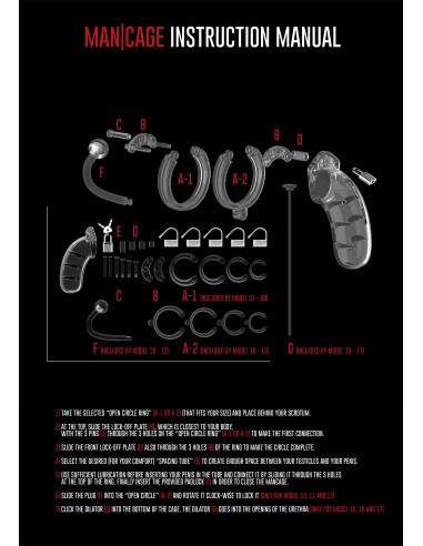 Cage de chasteté Mancage avec Tige urètre 11.5 x 3.5cm Transparente - Tige 20cm - Diamètre 3mm